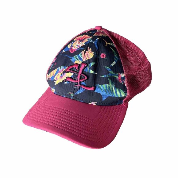 Salt Life Accessories - Salt Life Baseball Hat Hot Pink Tropical Bright Mesh Adjustable Snapback Beach